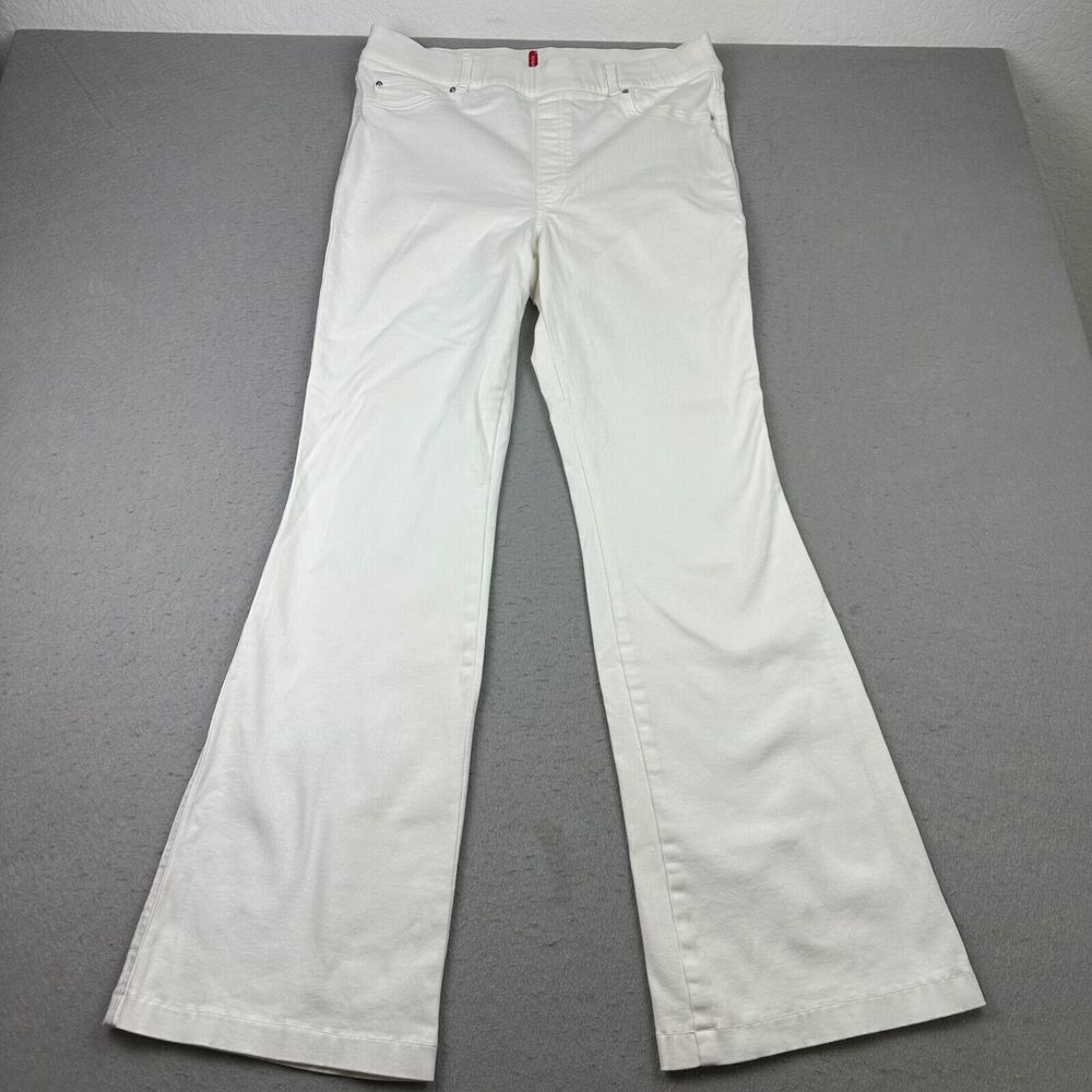 SPANX White Flare & Wide Leg Jeans